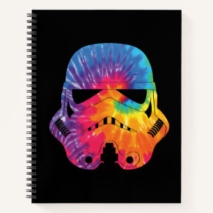 Carnet Casque de Stormtrooper Tie Dye Arc-en-ciel