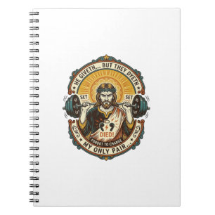 Carnet Casque Jésus mort milieu Ensemble silencieux Gym W