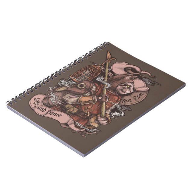 Carnet Cat Knight vintage impression (Côté gauche)