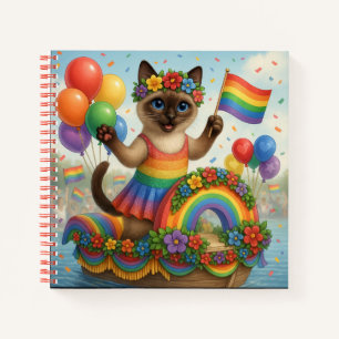 Carnet Cat Pride Paws Pride d'inspiration chat LGBTQ
