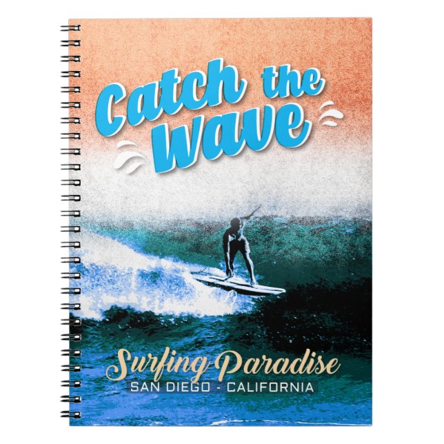 Carnet Catch the Wave - Le paradis du surf (Devant)