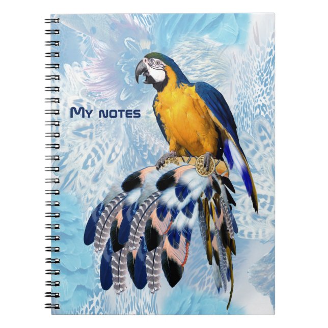 Carnet Catcher de rêve bleu exotique (Devant)