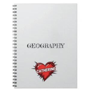 Carnet Catherine Heart Gris
