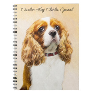 Carnet Cavalier King Charles Spaniel Peinture originale N