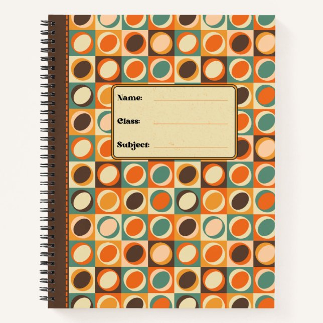 Carnet Ce boho inspiré collège gouverné bloc de compositi (Devant)