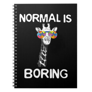 Carnet Ce design graphique amusant présente girafe avec c