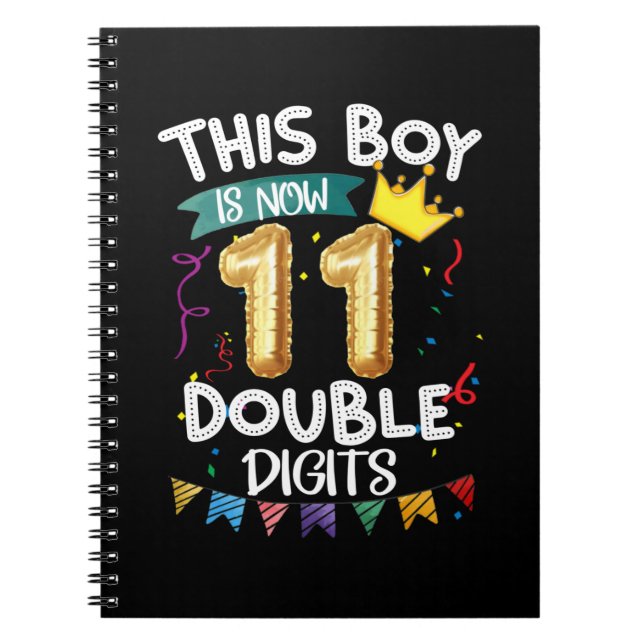 Carnet Ce Garçon Est Maintenant 11 Chiffres Double Annive (Devant)