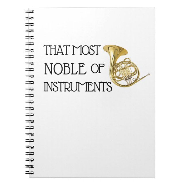 Carnet Ce plus noble des instruments - cor de harmonie (Devant)