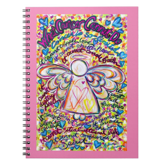 Carnet Ce que le cancer ne peut pas faire Angel Art Journ (Devant)