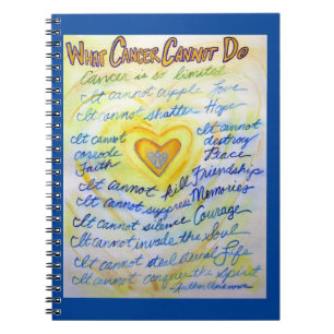 Carnet Ce que le cancer ne peut pas faire Heart Art Noteb