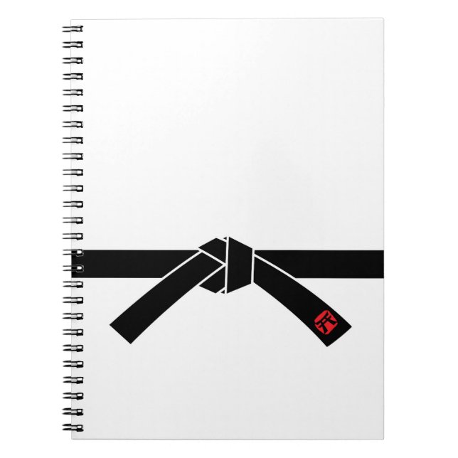 Carnet Ceinture noire, Arts martiaux 黒 帯, 武 道 (Devant)