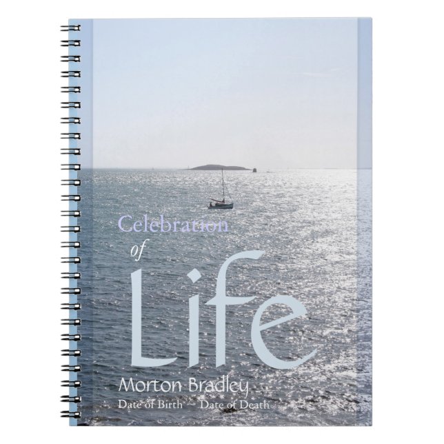 Carnet Célébration de la vie marine 1 Photo GuestBook (Devant)