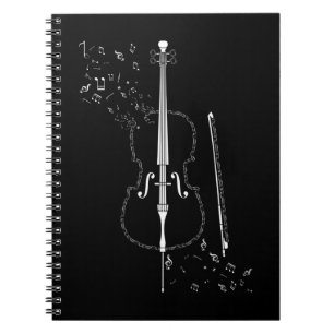 Carnet Cello Music Notes Instrument Musicien Cellist