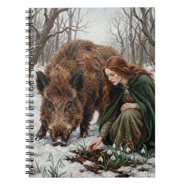 Carnet Celtic Goddess & Wild Boar (Devant)