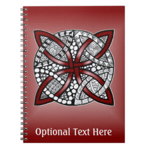Carnet Celtic Knot Original Design Rouge