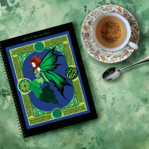 Carnet Celtic Knot Work Green Fairy