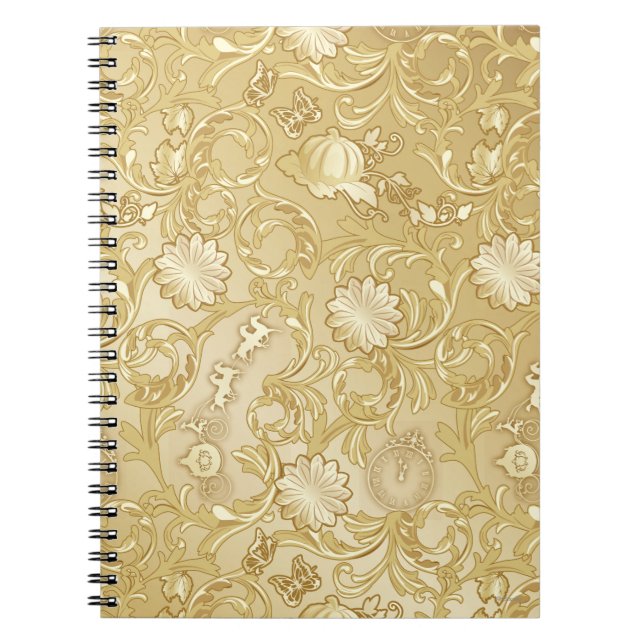 Carnet Cendrillon Ornat Golden Motif 2 (Devant)