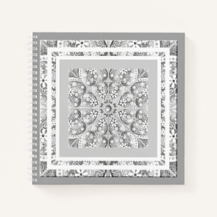 Carnet Céramique gris dentelle