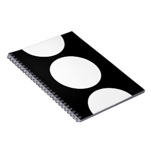 Carnet Cercles blancs sur noir