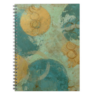 Carnet Cercles bleus et jaunes