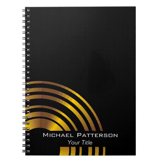 Carnet Cercles Exécutifs Modernes Professionnels Personna (Devant)