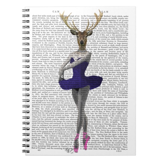 Carnet Cerf de Ballerina en bleu (Devant)