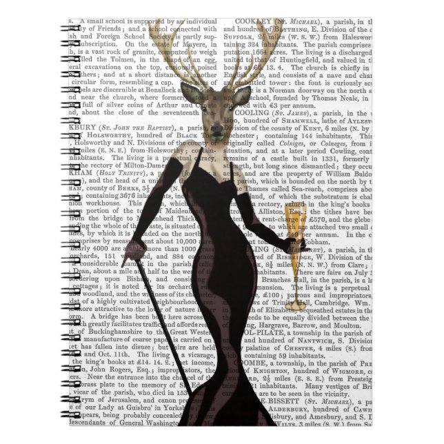 Carnet Cerf glamoureux en noir (Devant)