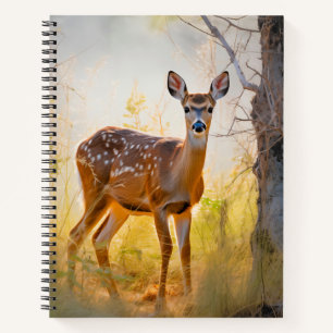 Carnet Cerf gracieux dans la conception de la nature fore