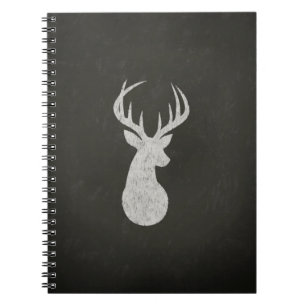 Carnet Cerfs communs avec le dessin de craie