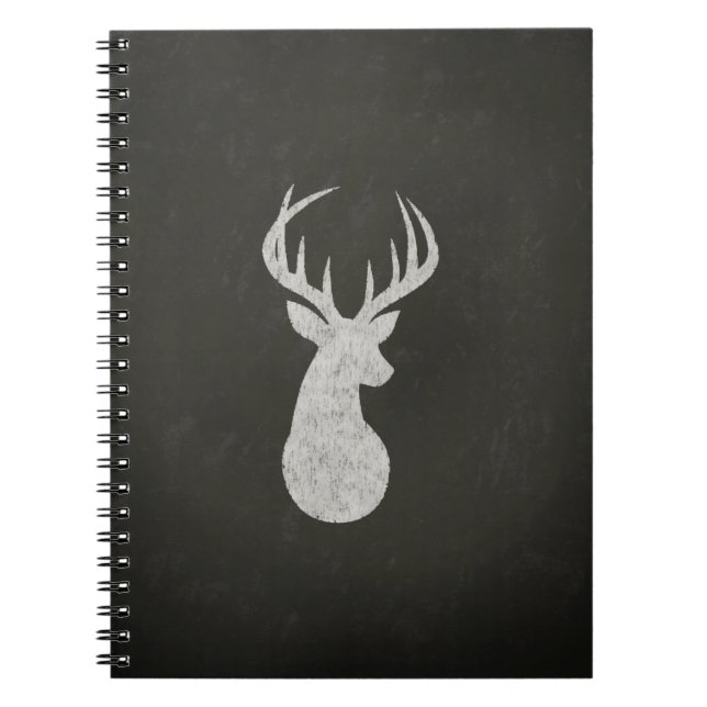 Carnet Cerfs communs avec le dessin de craie (Devant)