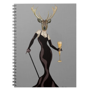 Carnet Cerfs communs de charme dans le noir 3