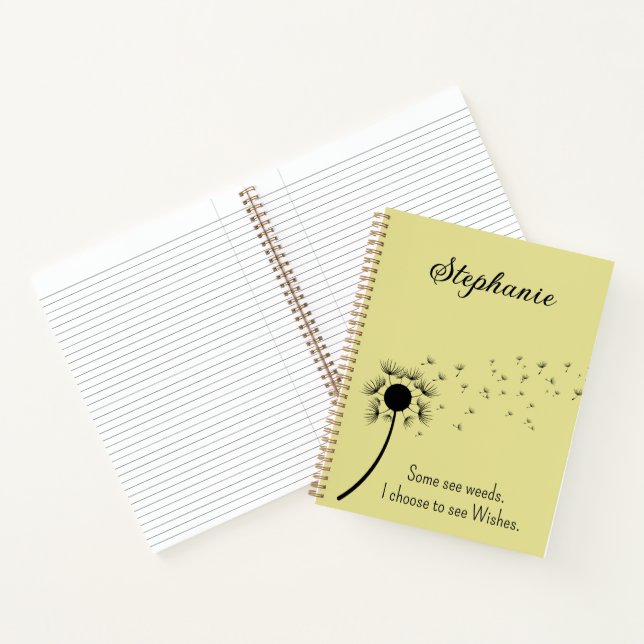 Carnet Certains voient les mauvaises herbes, je choisis d (Intérieur)