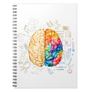 Carnet Cerveau Coloré - Science Et Art - Neuroscience Ne