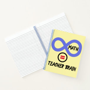 Carnet Cerveau de l'enseignant = ×math Algebra T-shirt de