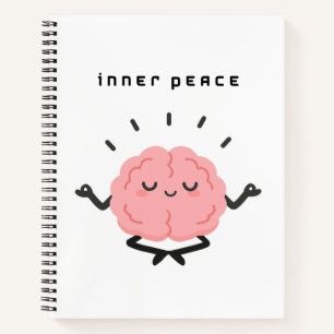 Carnet Cerveau Mignon en Méditation & Paix Intérieure Min