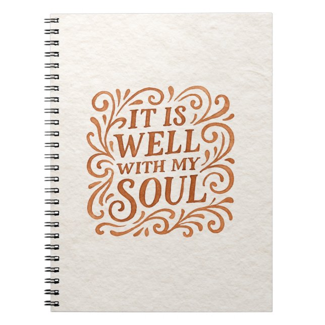 Carnet C'est bien avec ma typographie de l'âme (Devant)