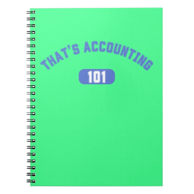 Carnet C'est la comptabilité 101 (Devant)