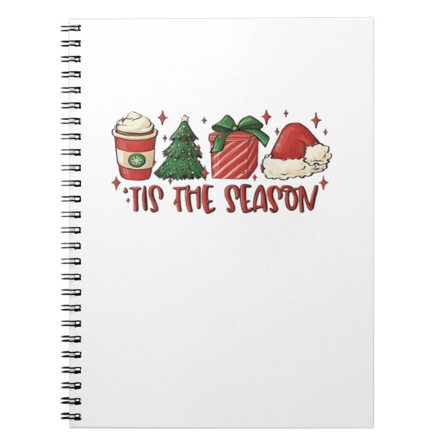 Carnet C'Est La Saison Café De Noël Amour De Vacances Drô (Devant)