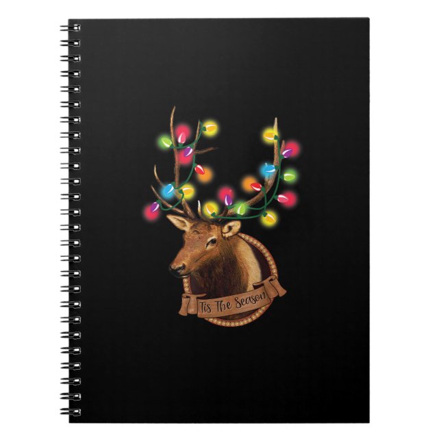 Carnet C'Est Le Rinder De Saison Avec Le Lig De Noël (Devant)