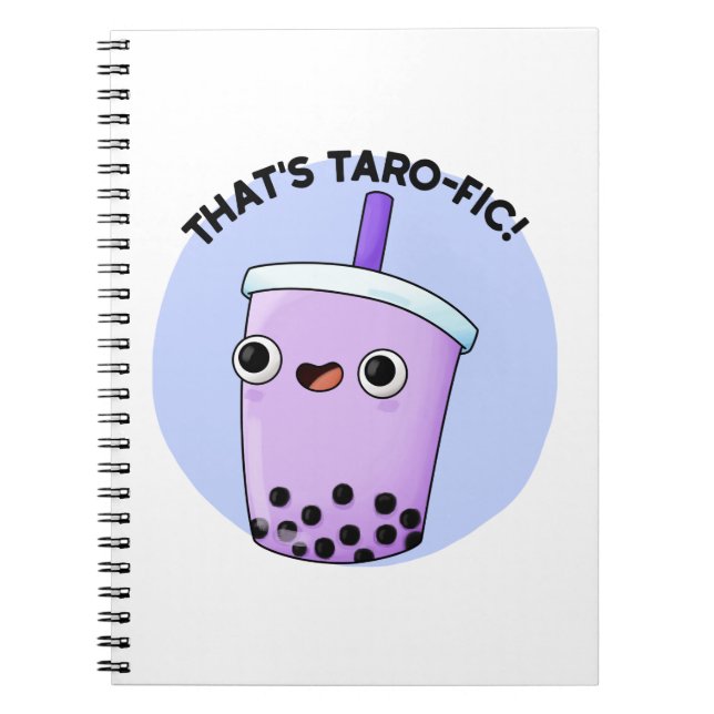 Carnet C'est Taroffic Funny Boba Tea Pun (Devant)