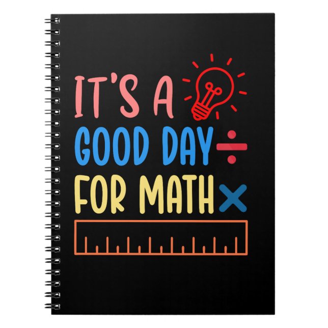 Carnet C'est un bon jour pour le don de mathématiques pou (Devant)