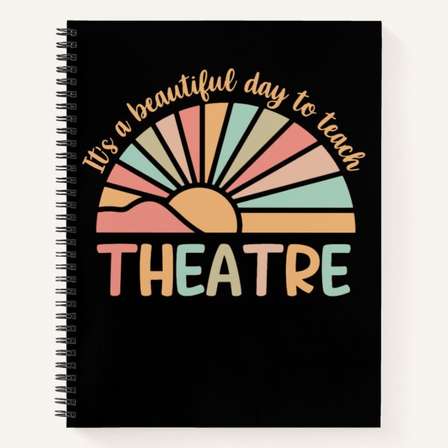 Carnet C'est une belle journée pour enseigner le théâtre (Devant)