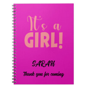 Carnet C'est une fille Sarah