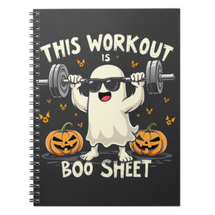 Carnet Cet Exercice Est Boo Sheet Éffrayant Halloween Fit