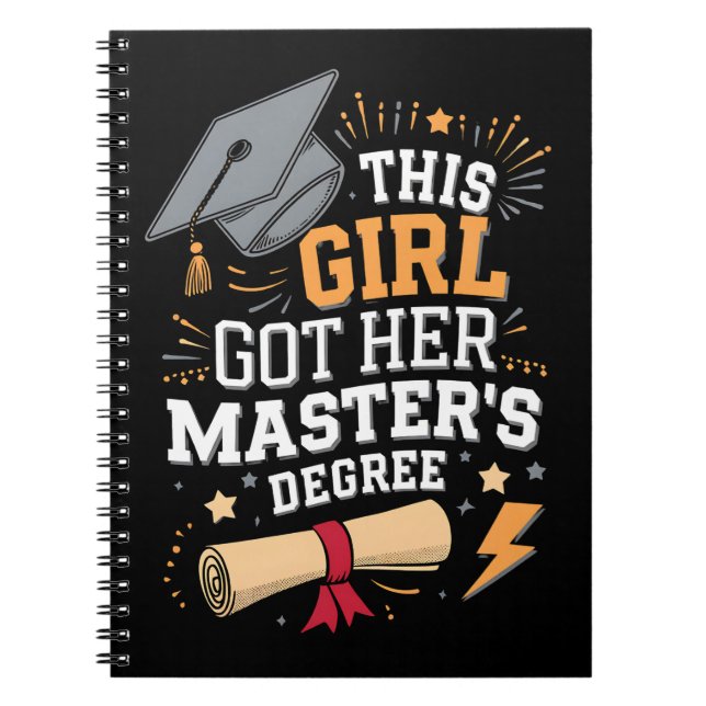 Carnet Cette fille a obtenu sa maîtrise (Devant)