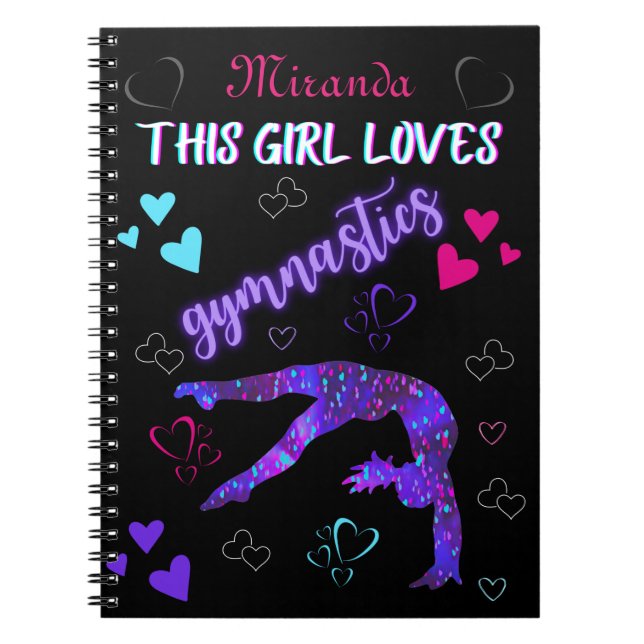 Carnet Cette Fille Aime La Gymnastique (Devant)