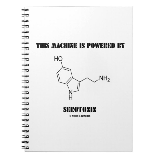 Carnet Cette Machine Est Alimentée Par La Serotonine (Chi (Devant)