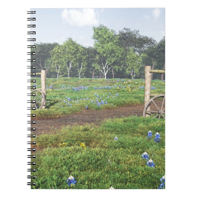 Carnet Champ de Bluebonnets (Devant)