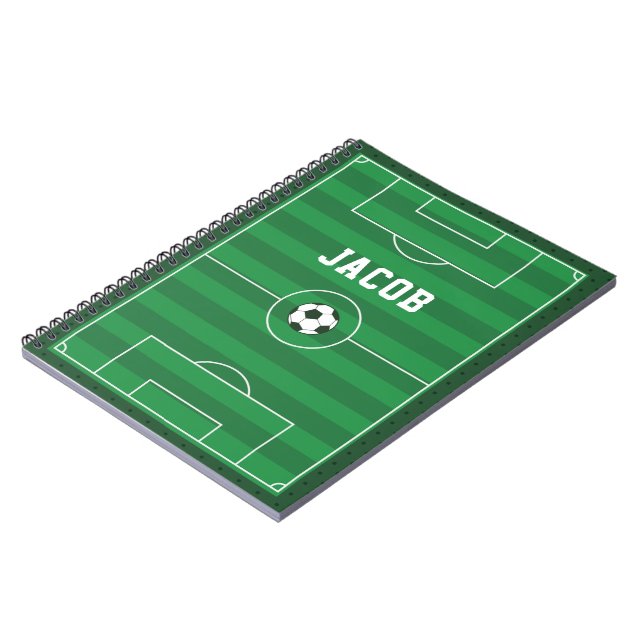 Carnet Champ De Football Et Bal Personnalisé (Côté gauche)