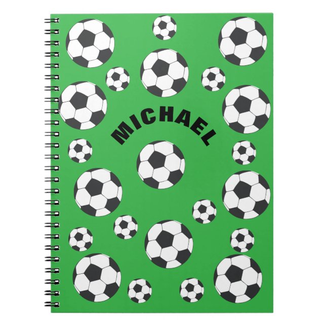 Carnet Champ de soccer personnalisé (Devant)